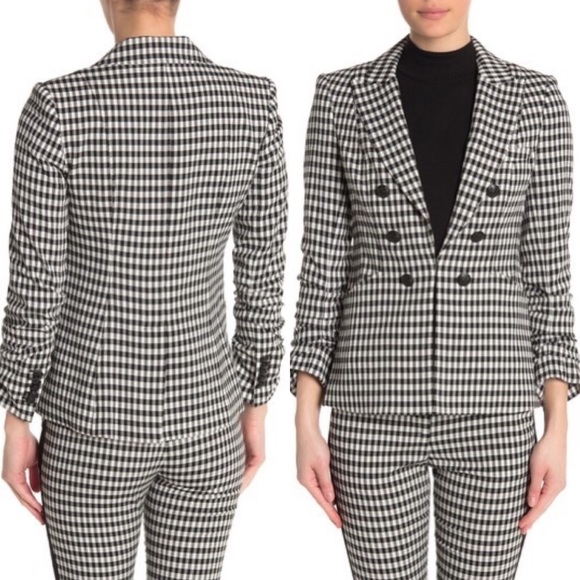 VERONICA BEARD Caldwell Gingham Dickey Jacket 24